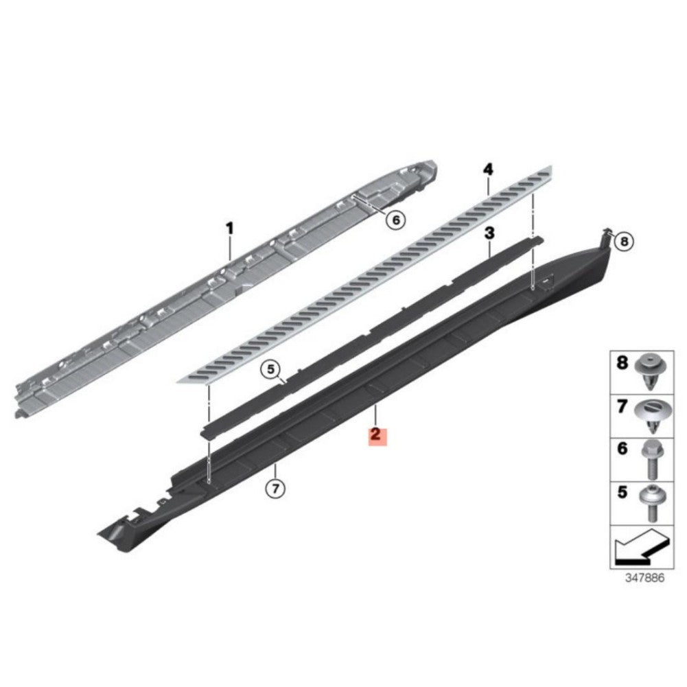 Running Boards for BMW X5 F15 14-18 Q