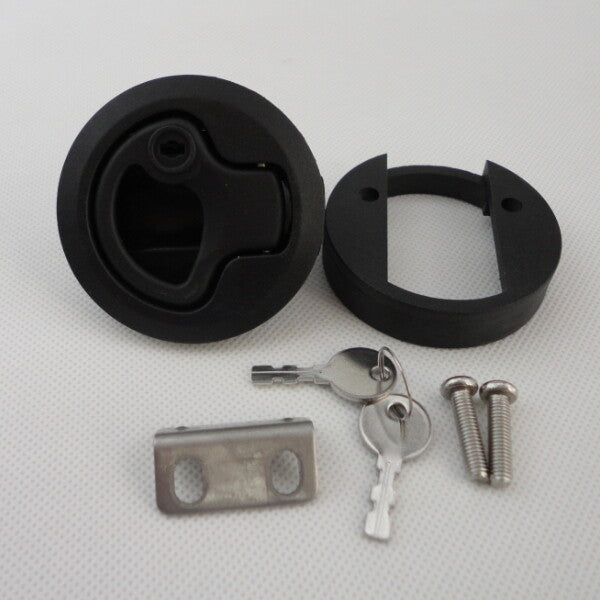 Marine Hatch Latch Lock Flush Pull Hatch Round Slam RV Boat Deck Hatch Part v