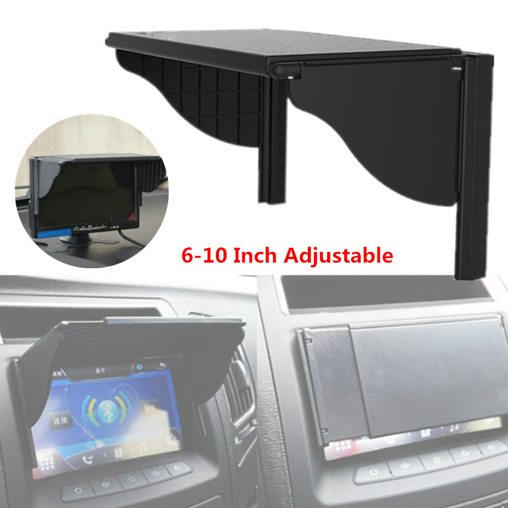 Adjustable car SUV sun visor GPS/DVD/LCD navigation protective cover, anti-glare, black. n