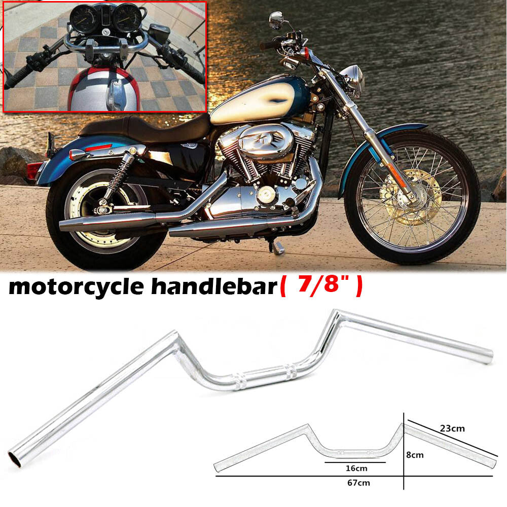 7/8 inch motorcycle handlebars for Cruiser Chopper Cafe Racer for Honda Z