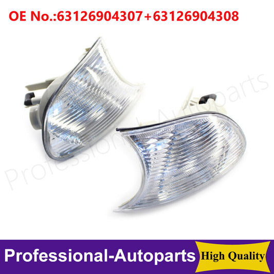 2PCS Corner Lights Turn Signal Marker Lamps for BMW E46 2 Doors 1998-2001