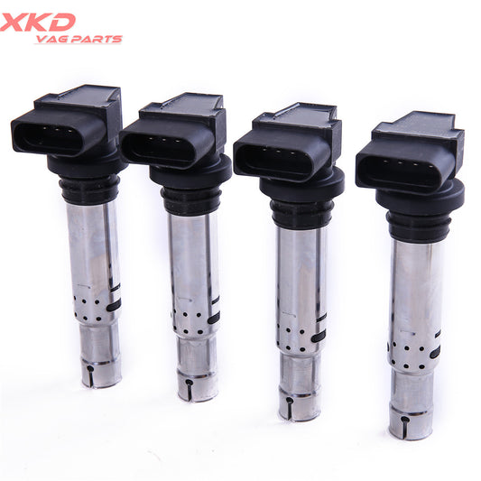 4Pcs Set Spark Plug Ignition Coils for VW Beetle for Golf for Jetta for Passat 1.6FSI 1.4TSI