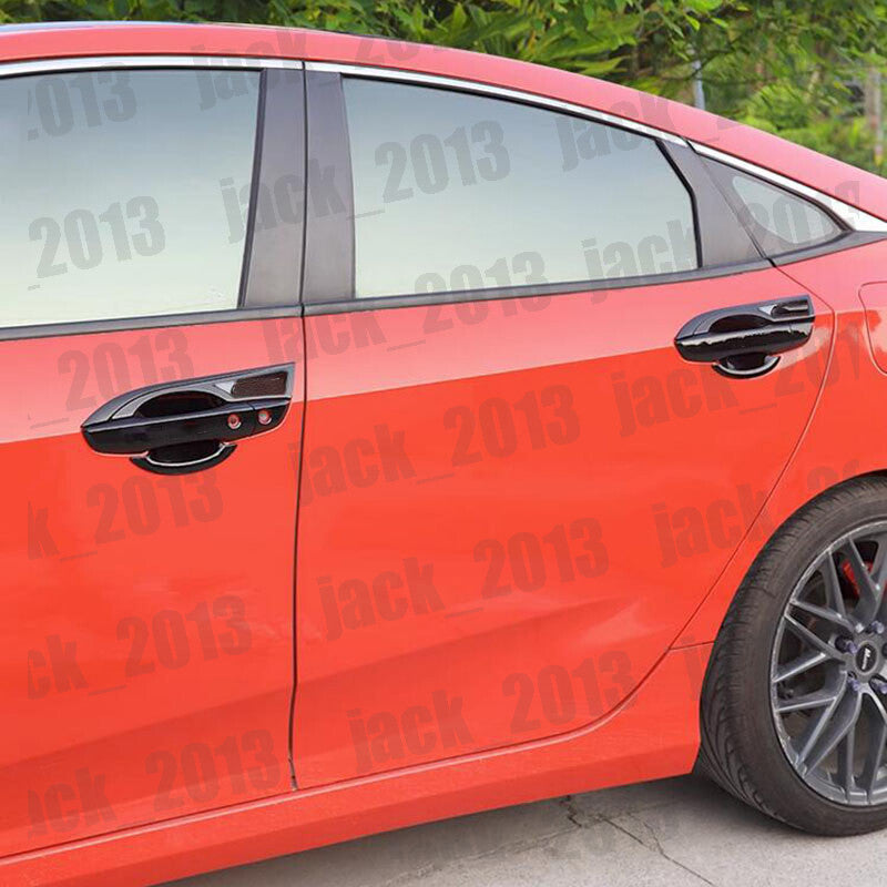 For 2016-2021 for Honda for Civic Glossy Black style Side Door Handle Covers Trim 8PCS