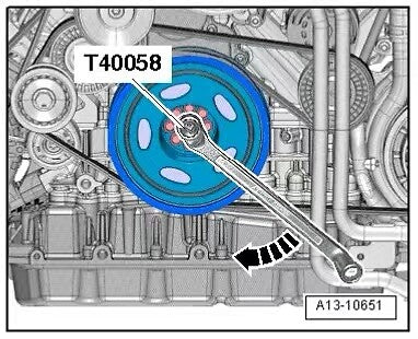 T40058 Crankshaft Rotary Sleeve Timing Tool for and for Audi Crankshafts - n