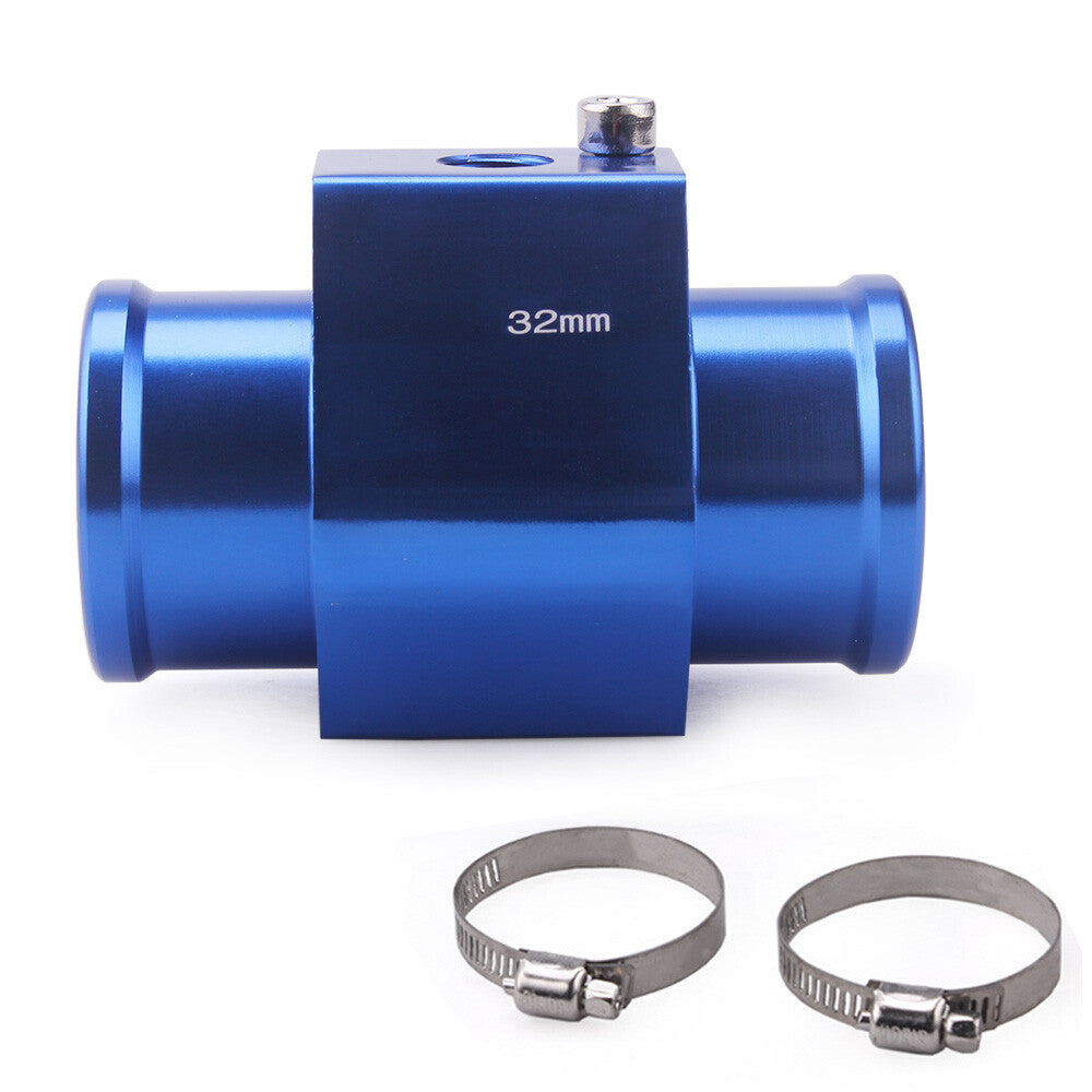 Car Water Temp Temperature 32mm Joint Pipe Sensor Gauge Radiator Hose Adapter Q