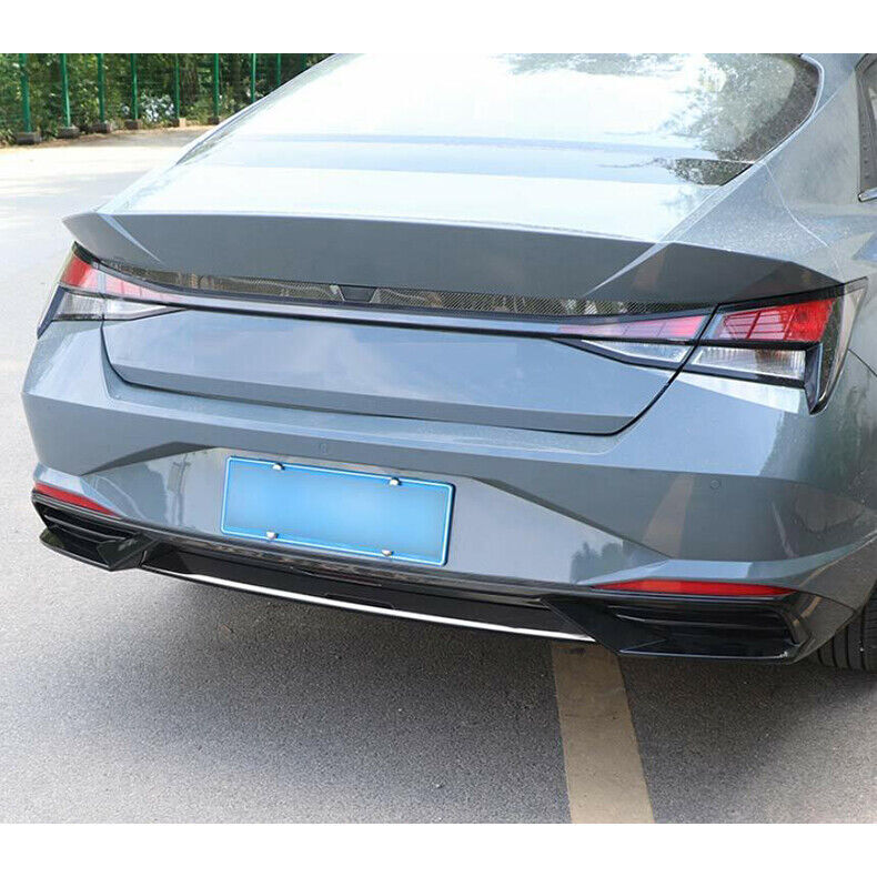 for Hyundai for Elantra 2021-23 Silver Steel Rear Bumper Lower Protector Cover Trim