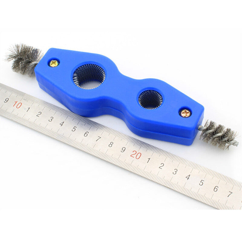 4-in-1 wire brush battery post cleaning tool and plumber's copper pipe cleaner 7/8 5/8- n