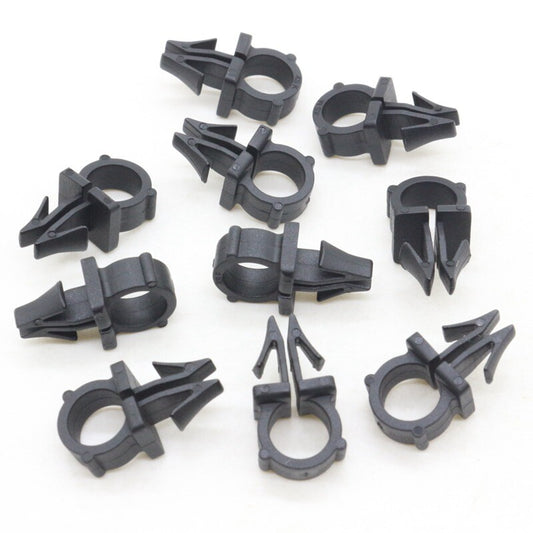 10-piece cable harness push-in clamps for Ford 382929-S, pipe clamp retainers 1/4