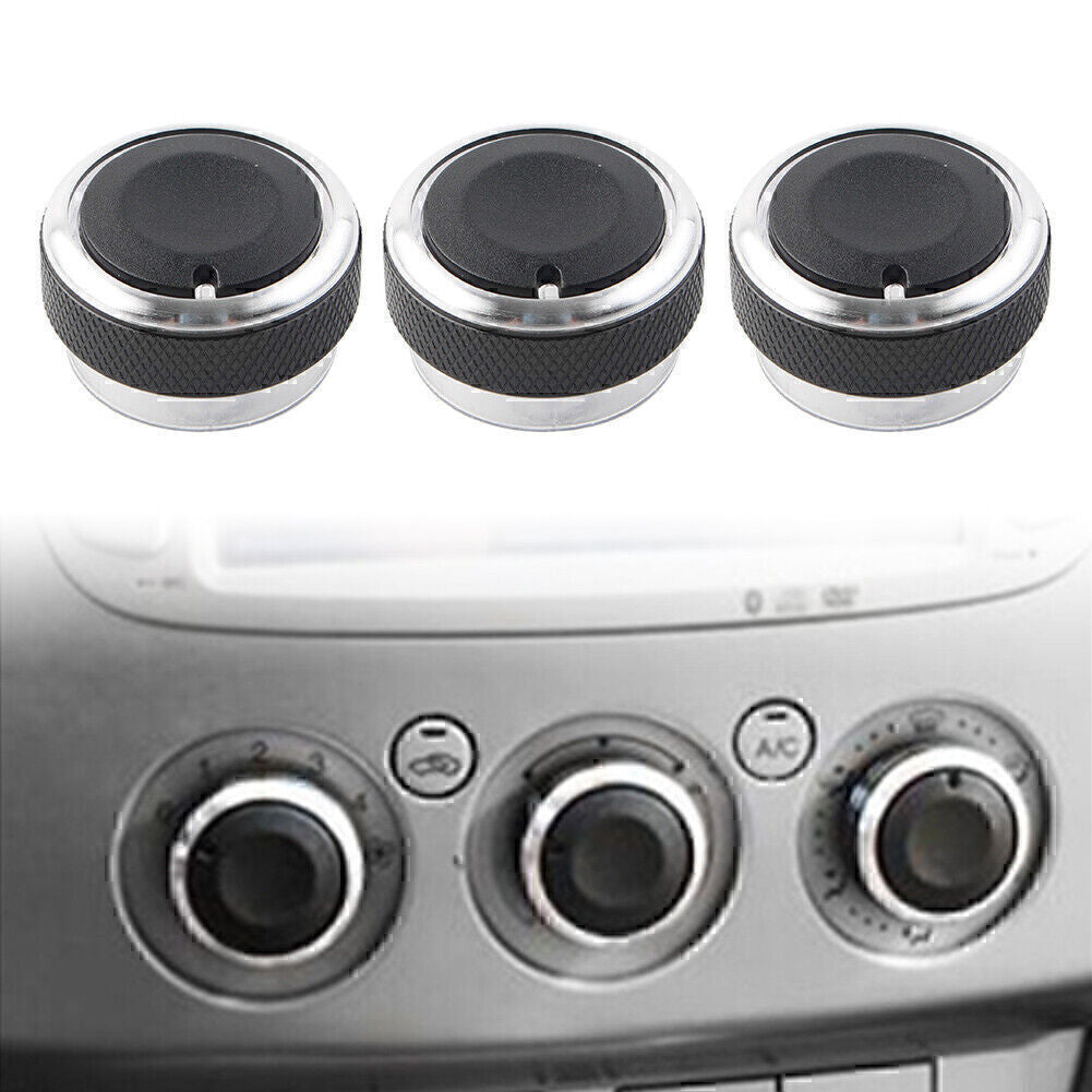 3 x Fit  for ford  Focus MK2 MK3 Mondeo C/S-max Air Conditioner Switch Knob Button Blk Q