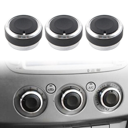 3 x Fit  for ford  Focus MK2 MK3 Mondeo C/S-max Air Conditioner Switch Knob Button Blk Q