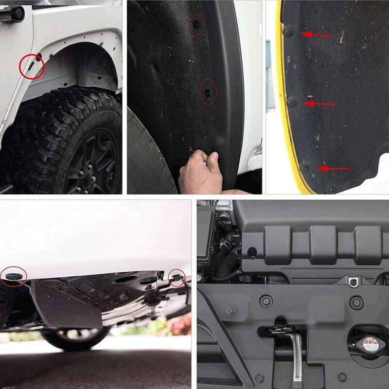 60-piece automotive body ABS promotional rivet fastener decorative panel molding clamp tool kit