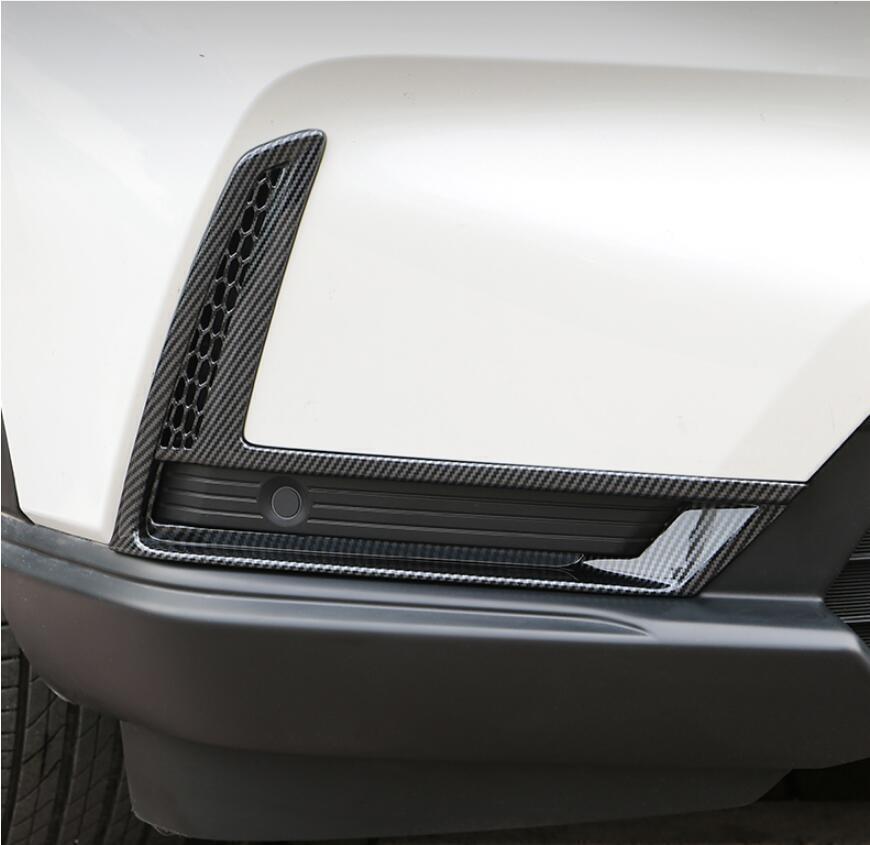 Carbon Fiber Front bumper Fog Light Lamp Cover Trim for Honda CR-V CRV 2023-2024
