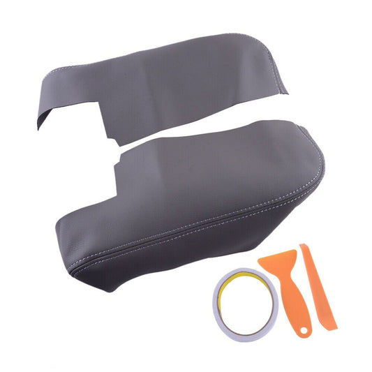 Gray Faux Leather Front Door Panel Armrest Trim for Honda Ridgeline 2006-2014 n