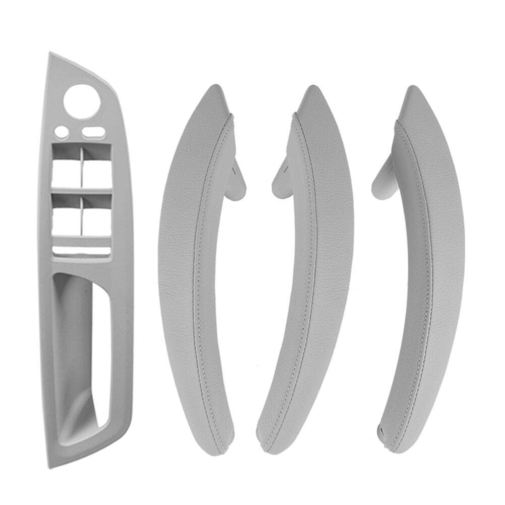 7x Leather Inner Interior Door Pull Handle Trim FITS for BMW X5 E70 X6 E71 E72 LHD