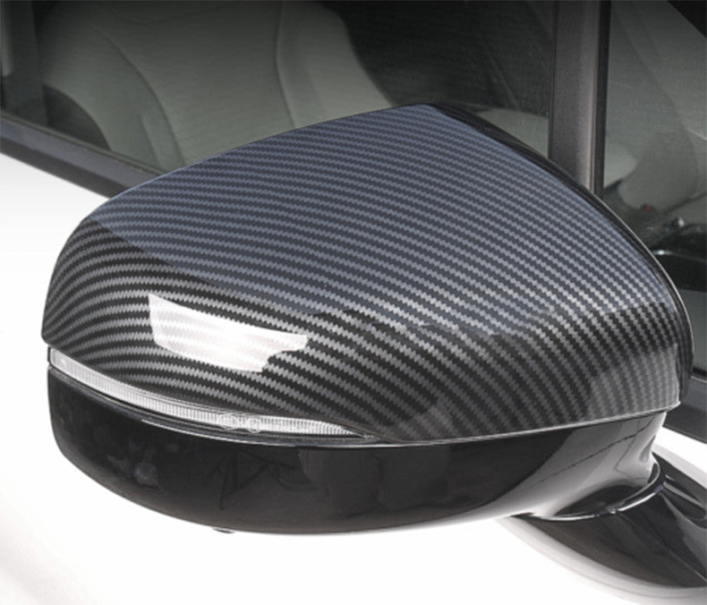 for Kia Carnival 22-24 Carbon Fiber Side Door Rearview Mirror Cover Trim Cap 2X
