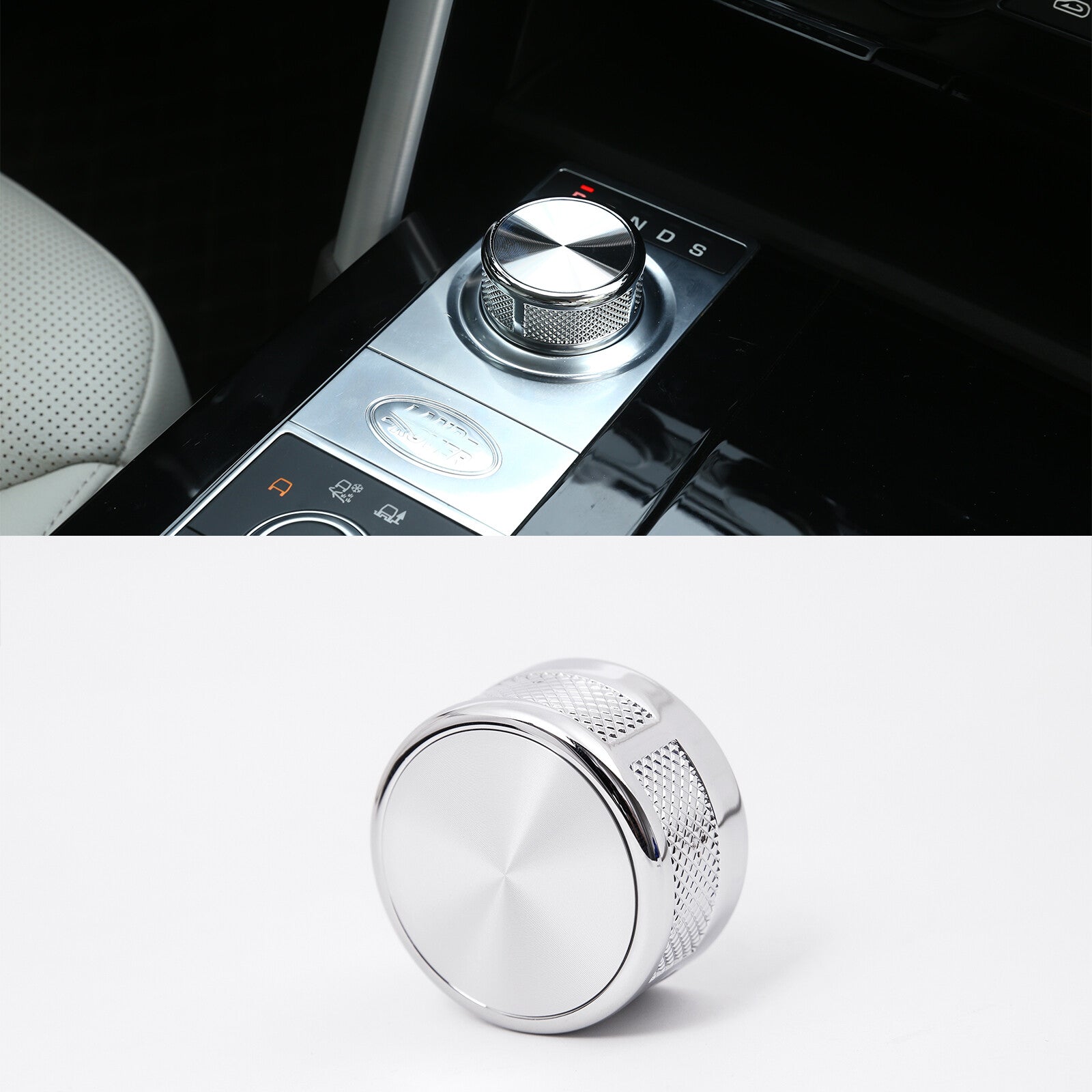 Knob-style gear selector for Range Rover L405 interior n