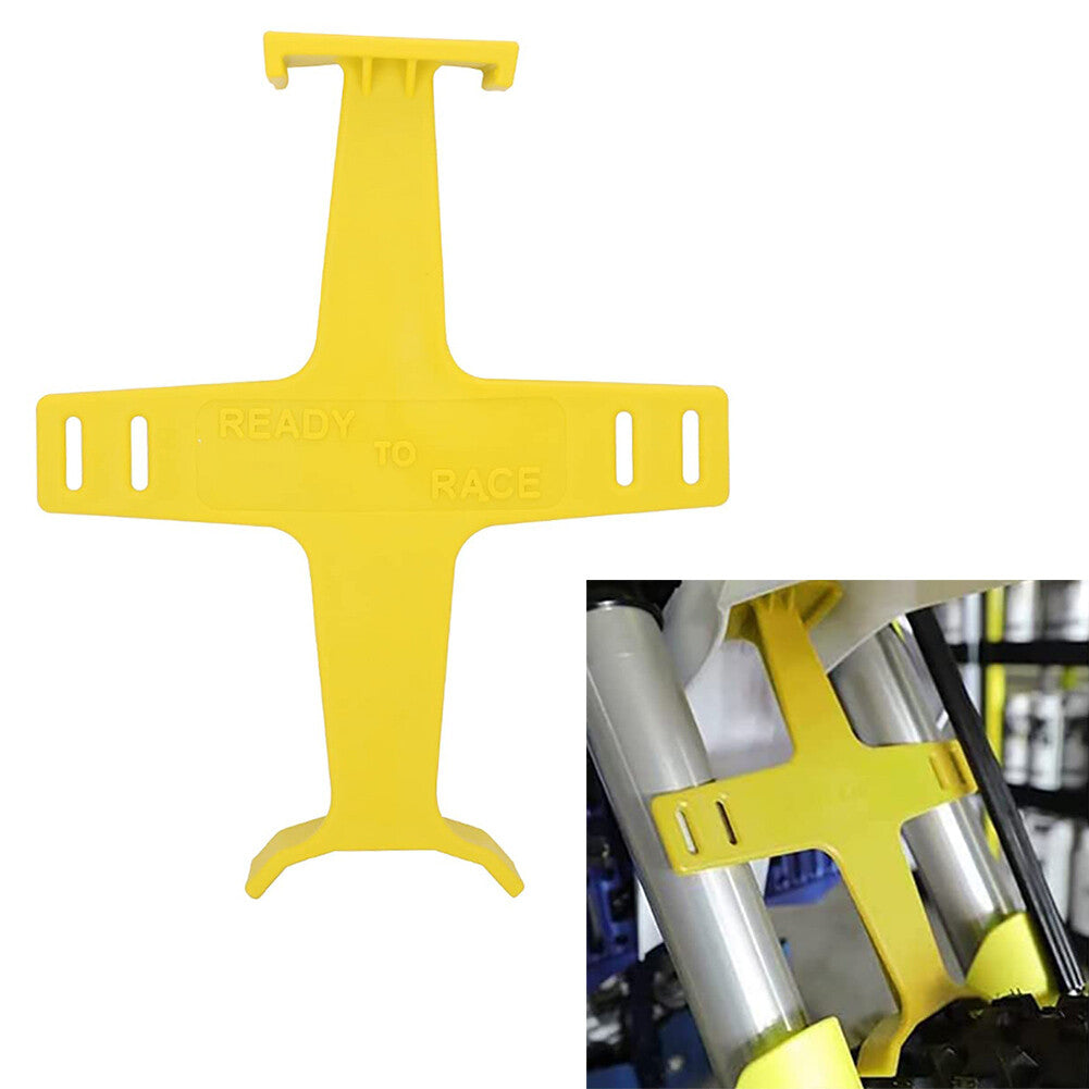 1xUniversal Front Fork Guard Suspension Support Brace Yellow Fit Dirt Bike Motor