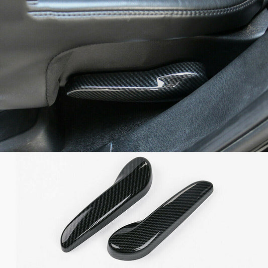 Carbon Fiber for Seat Adjustment Handle Cover Trim for Jeep Grand Cherokee 2011-2020