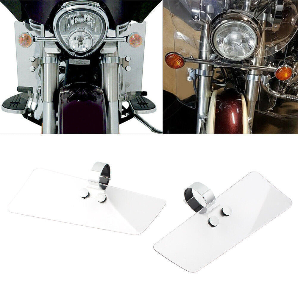 Chrome LED Cover Shell Fit Fairing Side Mirrors Fit for Harley Electra Glide 96-13 Q