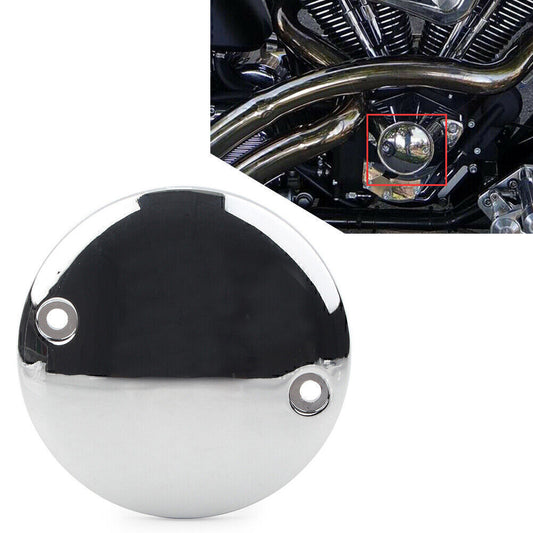 for Harley Big Twin 1970-99 Sportster Chrome Ignition Timing Points Cover 2 Hole