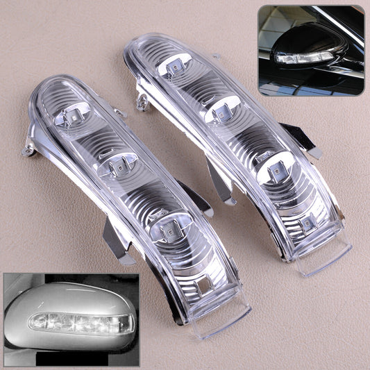 Pair Side Mirror Turn Signal Light Lamp Fit For W215 W220 v