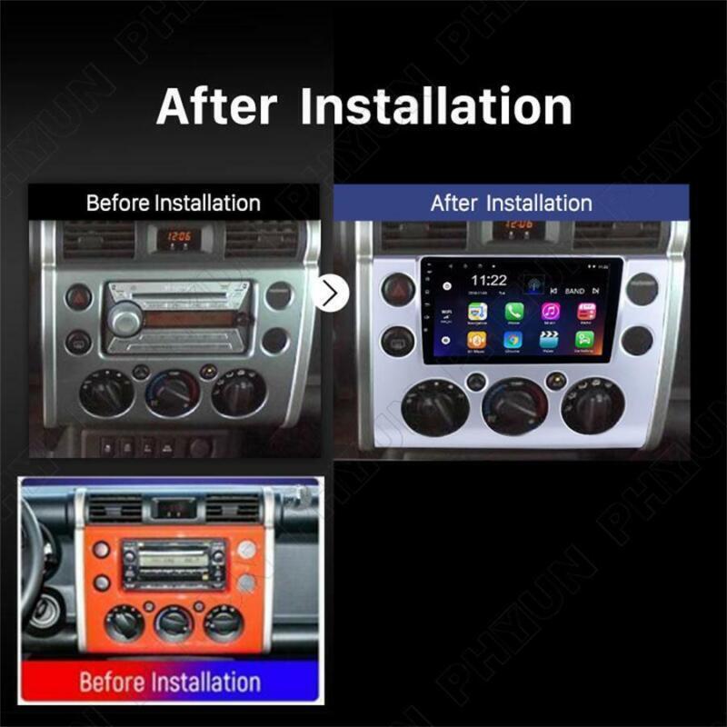 2 DIN 9 Android 10 Car GPS Player BT WIFI FM 1+16G for Toyota FJ Cruiser 07-18