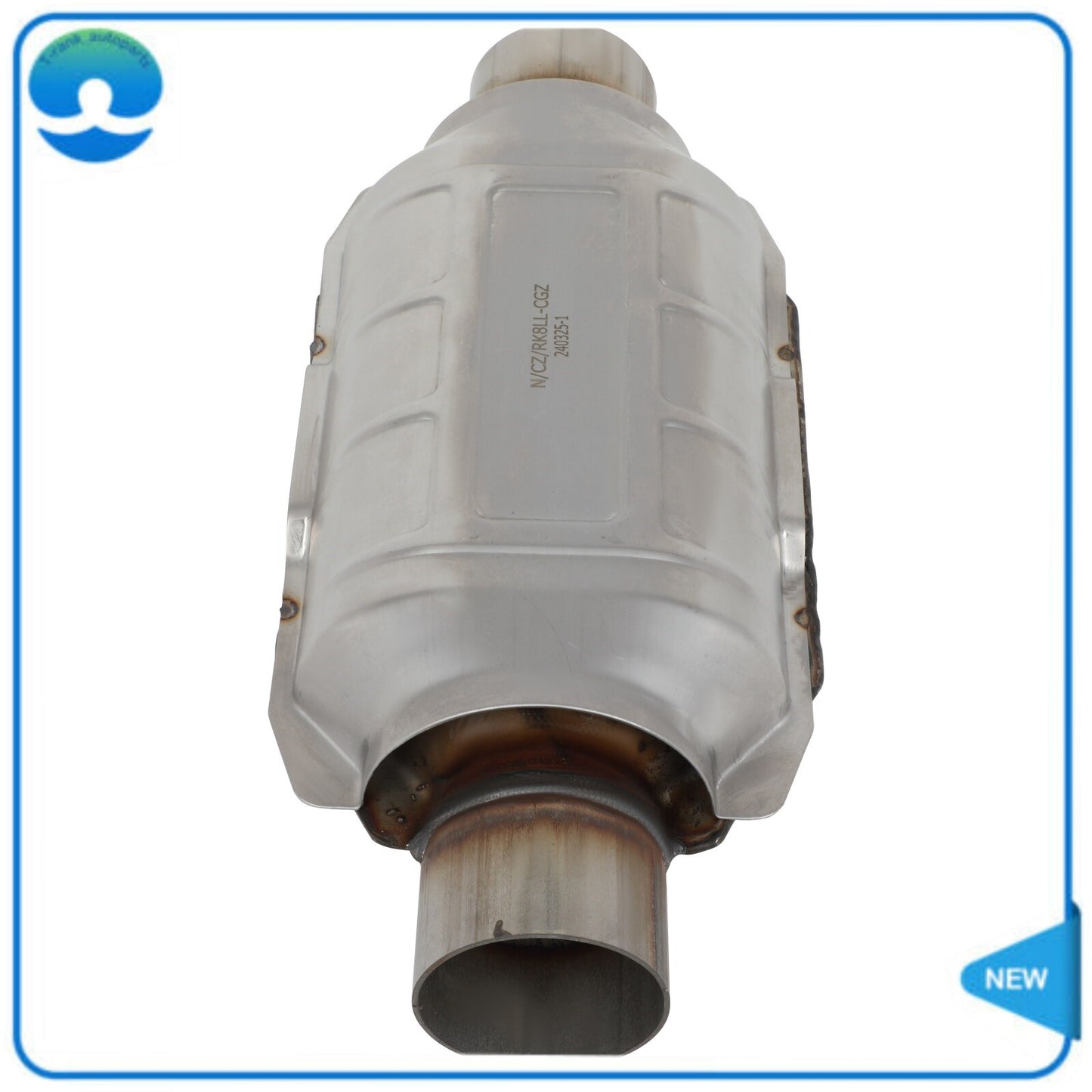 2.5 Universal Catalytic Converter EPA OBDII W / Shield Stainless Steel Weld-On
