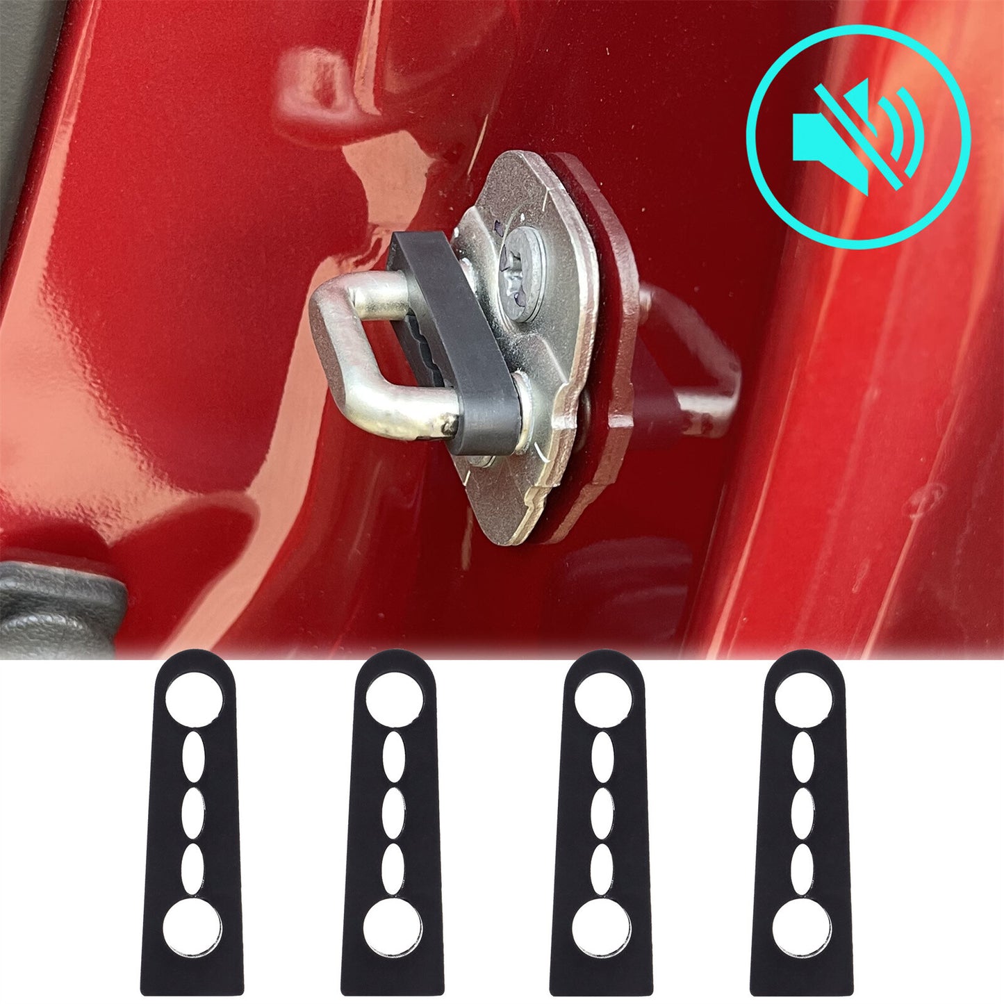 Door Lock Sound Deadener Damper Buffer for Nissan Qashqai X-Trail Juke Deaf Seal