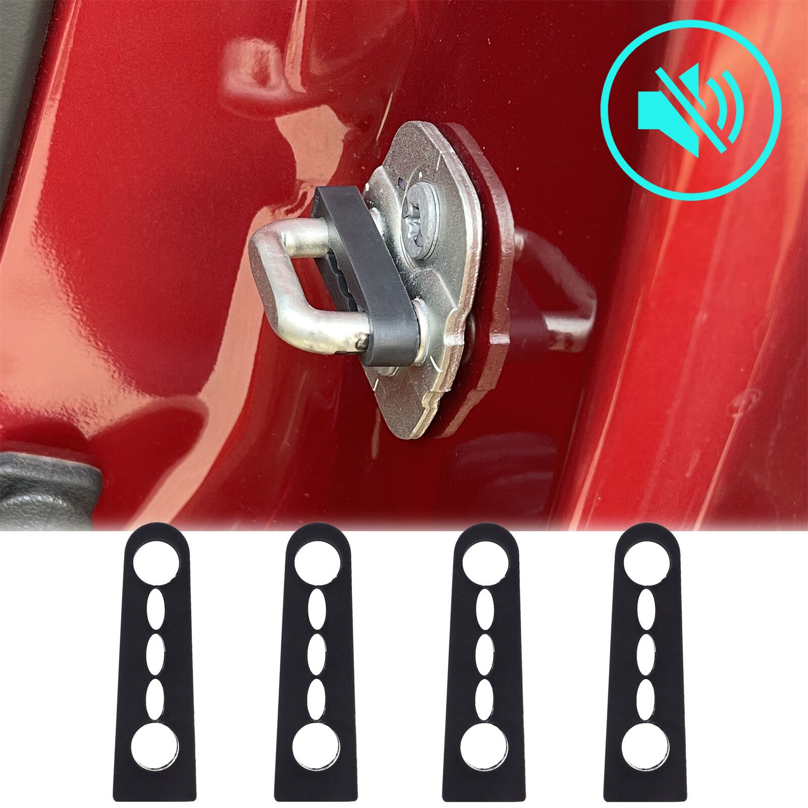 Door Lock Sound Deadener Damper Buffer for Nissan Qashqai X-Trail Juke Deaf Seal