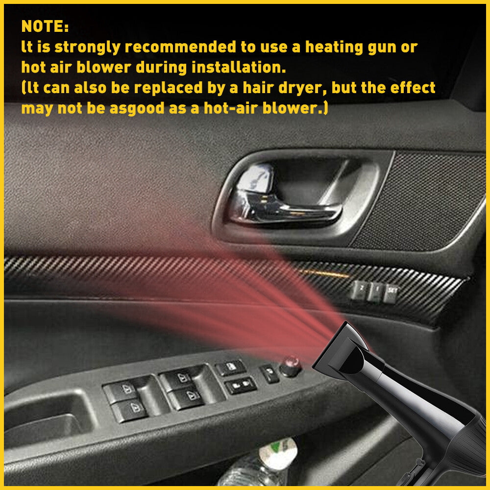 for Infiniti G25 G35 G37 3D Carbon Fiber Pattern Interior DIY Decorative Decal - v