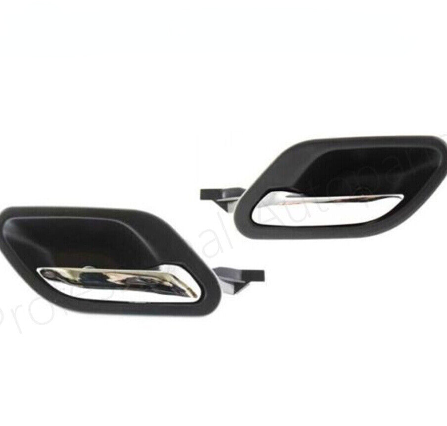 for BMW E38 E39 Front or Rear Black With Chrome Interior Door Handles Left+Right
