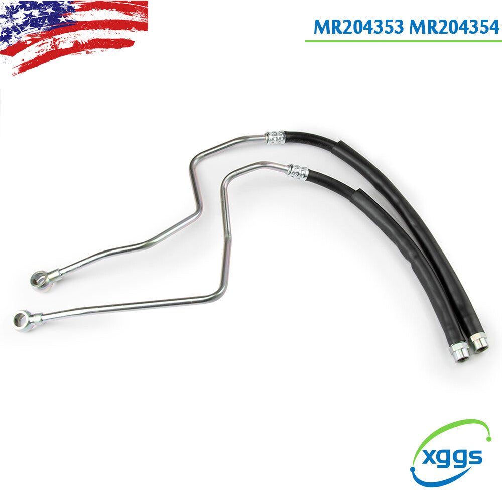 2Pcs Oil Cooler Hose MR204354 MR204353 1995-01 for Mitsubishi Montero 3.0 3.5L Q