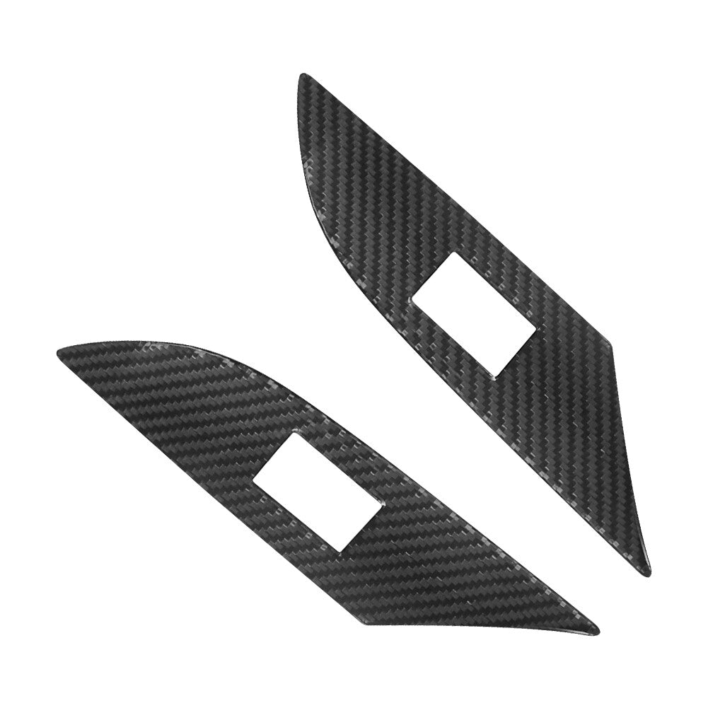 Red Carbon Fiber Interior Gear Shift Frame Cover Trim for Mazda CX-9 2010-2015 v
