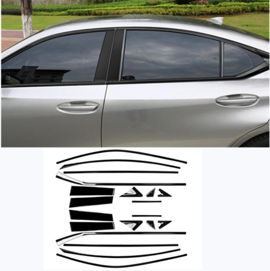 for Lexus for ES 250 300H 350 2019-2023 Black S.Steel Side Window Molding Cover Trim
