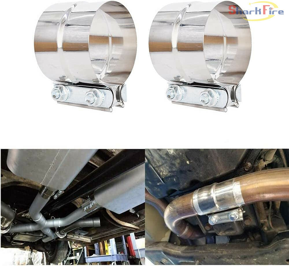 2-pack 2.5-inch ring joint clamp repair prefabricated tube