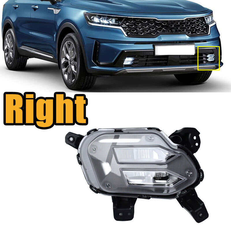 Fit for Kia Sorento 2021 2022 Right Front LED Daytime running light Fog light Q