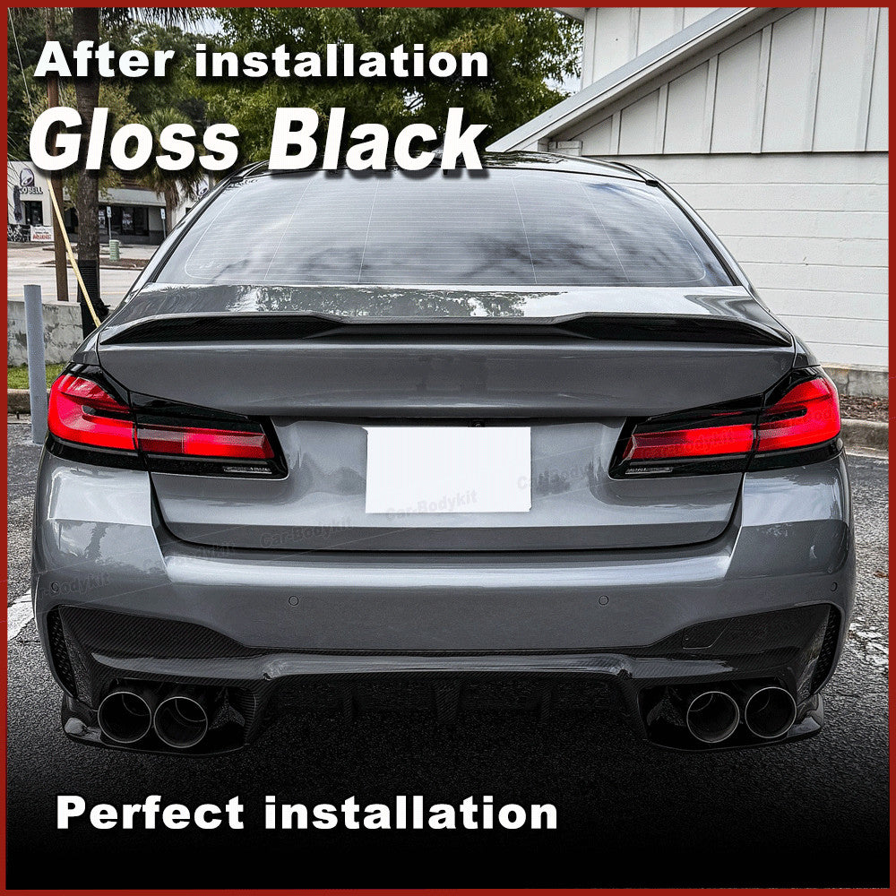 for BMW 5 Series G30 G38 530i 540i F90 M5 Glossy Black Rear Trunk Spoiler Wing