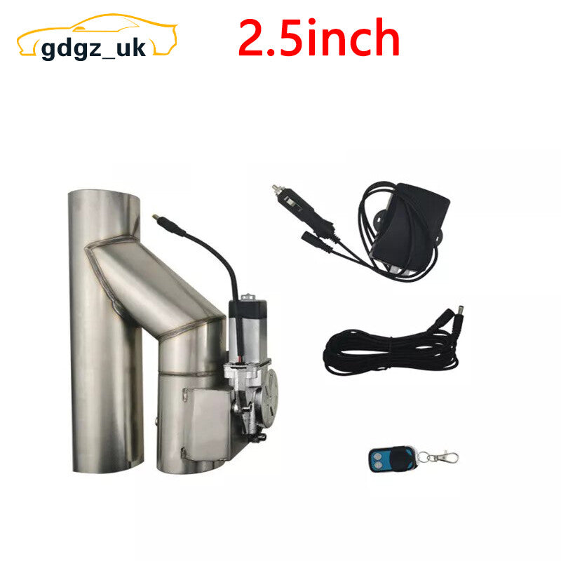 2.5 Electric Exhaust Catback Valve Single butterfly flap with Remote Control