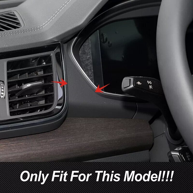 for Audi Q5 SQ5 2018-2022 Instrument Frame Carbon Fiber Trims Cover