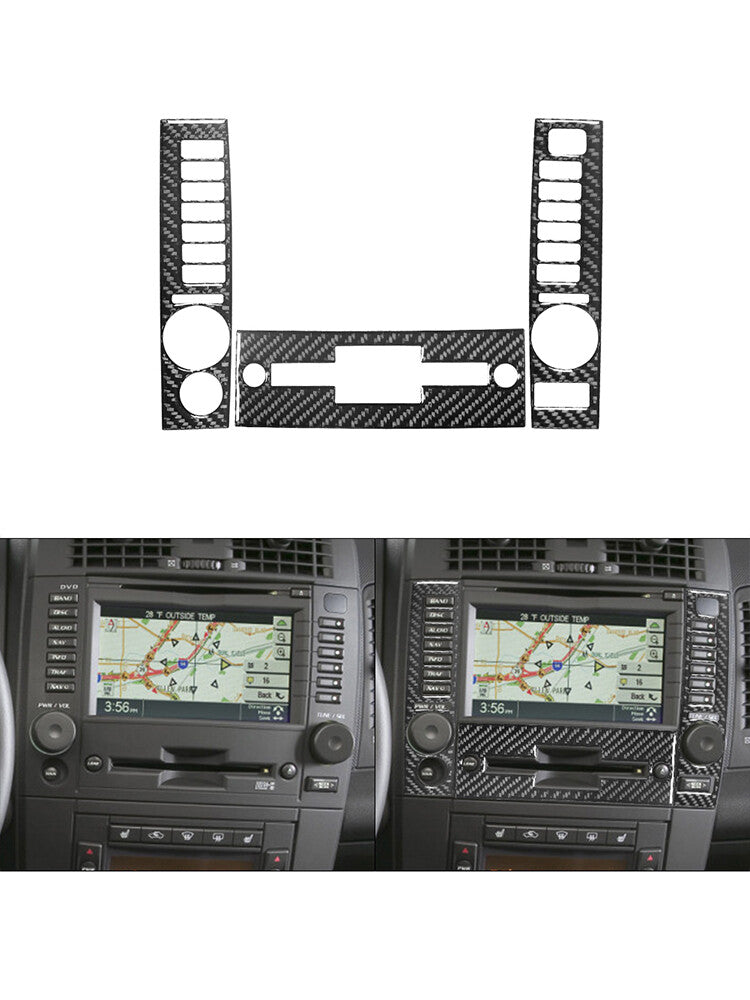 44Pcs Carbon Fiber Interior Full Set Cover Trim Kit for Cadillac CTS 2003-2007