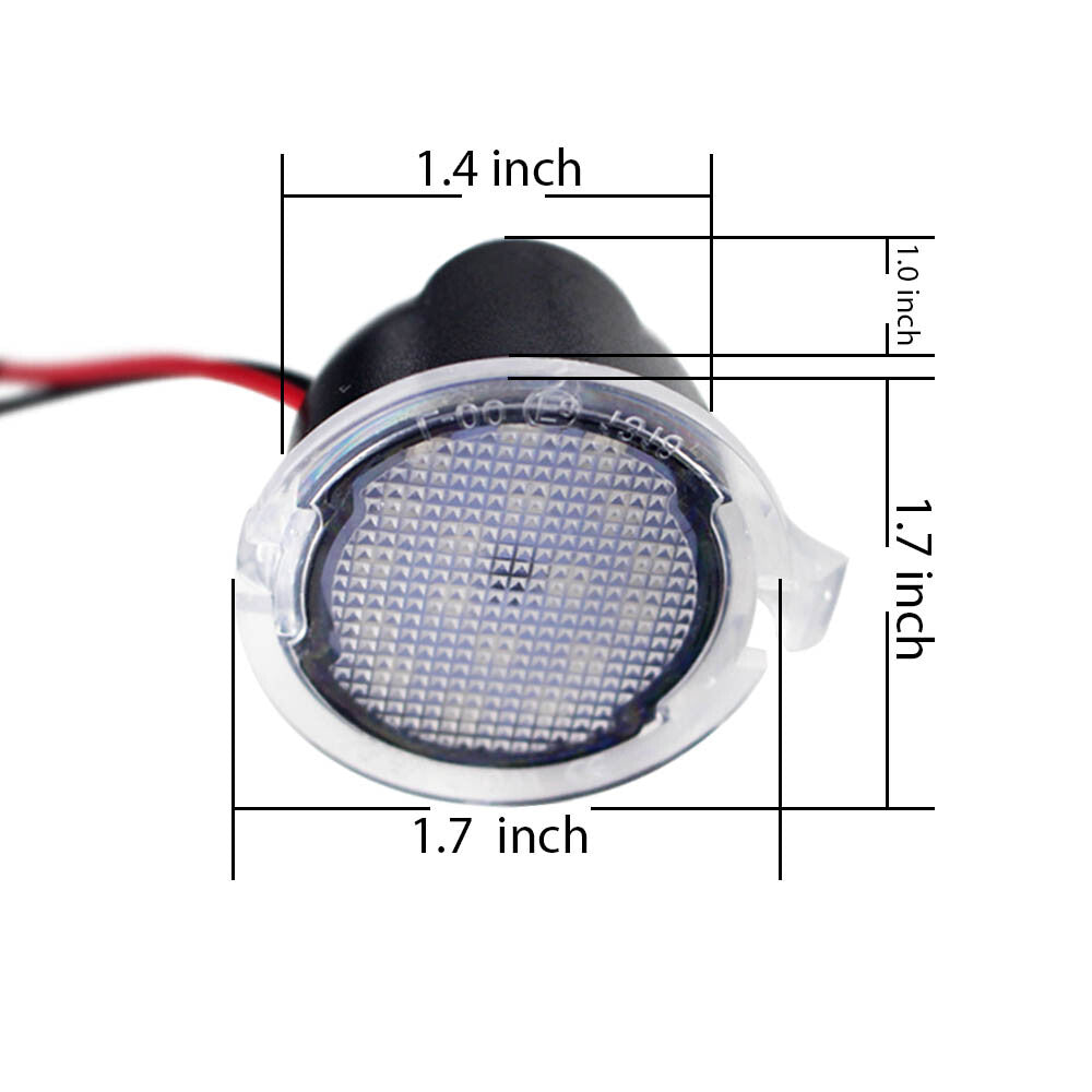 1 set of blue LED side mirror water pit lights suitable for the 2013-2017 Fusion Gen 2- v