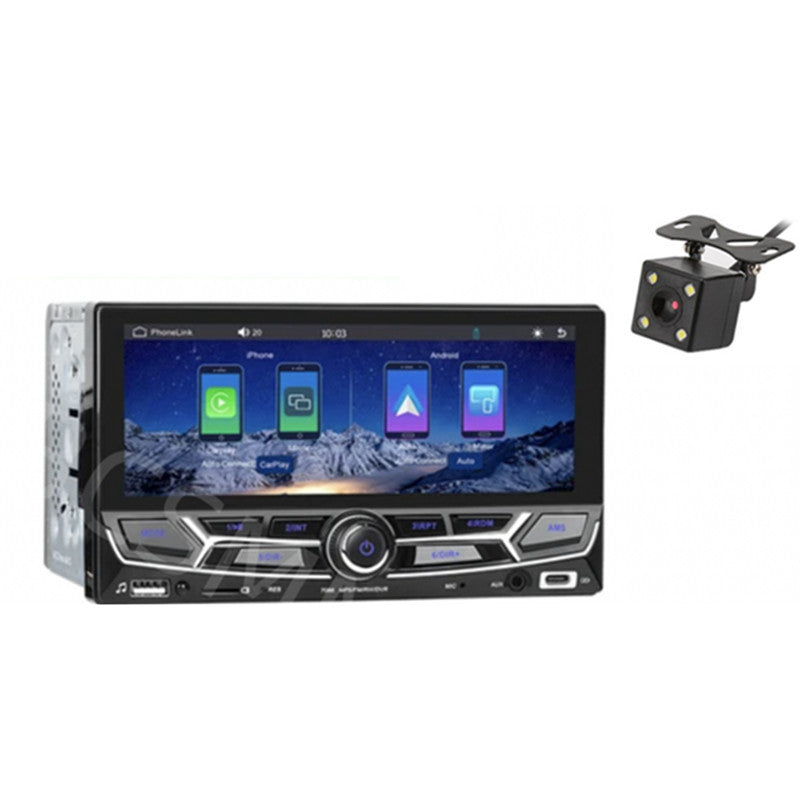 6.86in Double Din Car Stereo Radio For Carplay Multimedia MP5 Player W/Camera