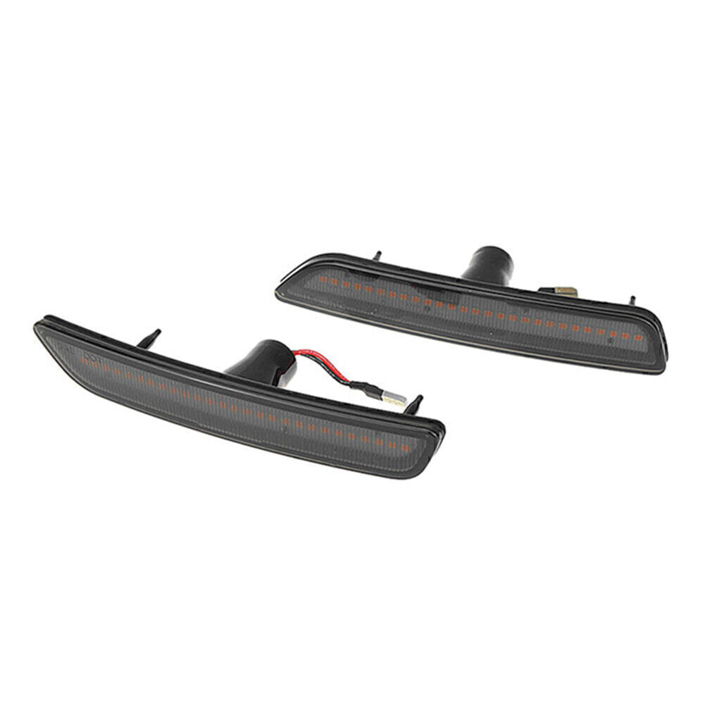 2x Fit 2010-2014 2013 2012 2011 for Ford for Mustang Car LED Front Side Marker Lights