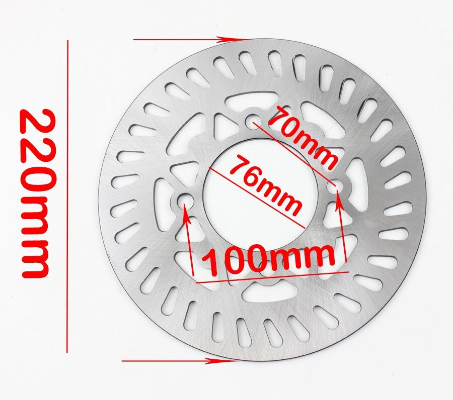 front 220MM 70mm 100mm Steel Disc Brake Rotor For some pit dirt bikes