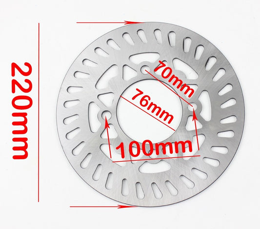 front 220MM 70mm 100mm Steel Disc Brake Rotor For some pit dirt bikes