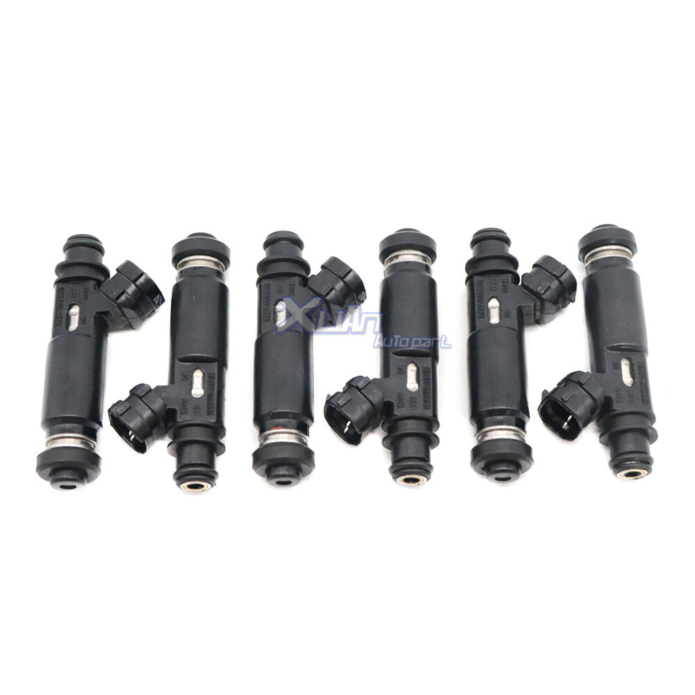 195500-4370 is a 6-fuel injector nozzle for Montero Pajero 3.8 V6 03-06. v