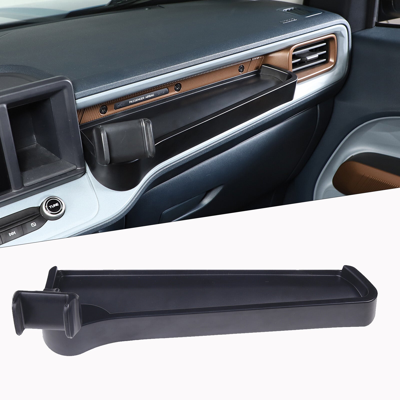 Copilot Dash Tray Mount Phone Holder with Storage Box for Maverick 2022 - 24- n