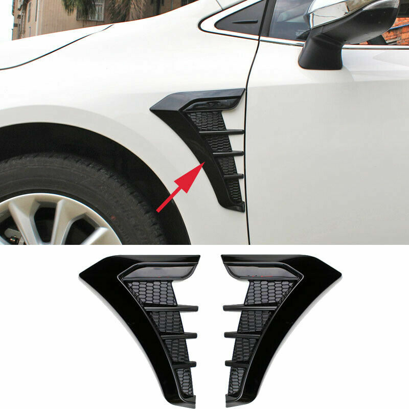 for Toyota for Corolla 2019-2023 Glossy Black Front Fender Side Body Hood Trim Cover
