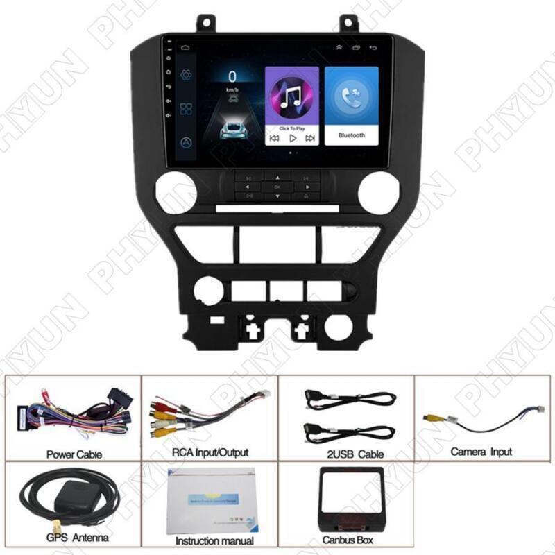 Navigation with CarPlay 2+32G for Mustang 2015-21, Android 11, Stereo Radio, GPS 9- n