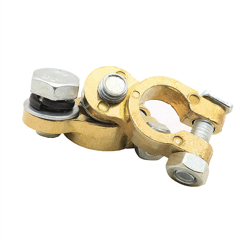 M10/8 Heavy Duty Car Truck Buses Battery Post Cable Terminal Head Brass ¡Á2PCS v